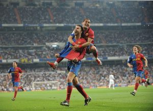 Piqué marca su primer gol ante el Real Madrid. Fuente: Getty Images