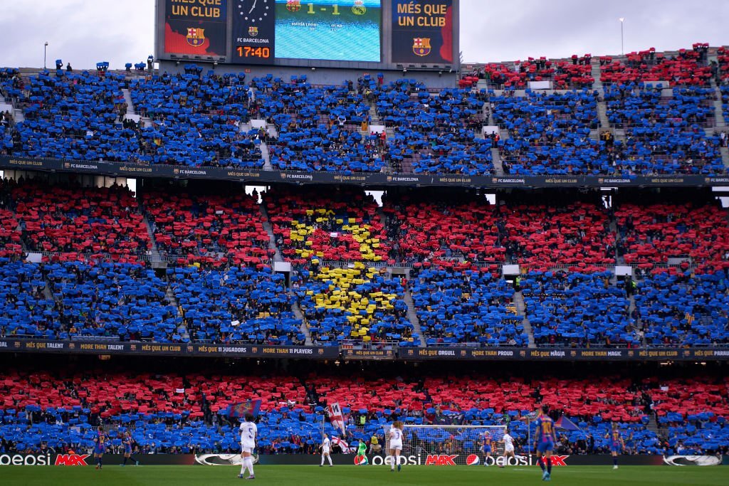 Mosaico en el Camp Nou. Fuente: Getty Images