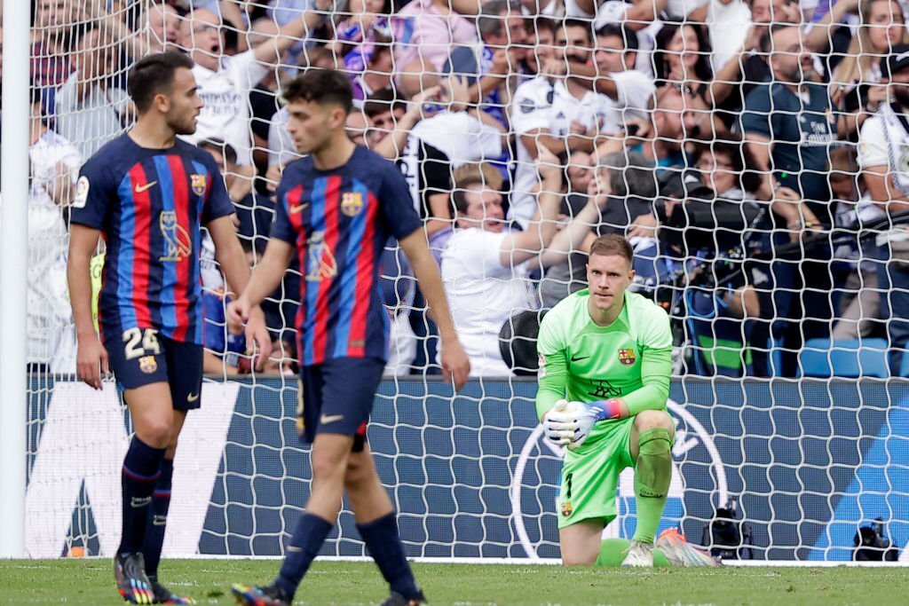 El Barça se marcha del Bernabéu con derrota. Fuente: Getty Images