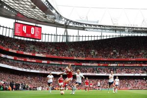 Arsenal y Tottenham en el Emirates Stadium. Fuente: Getty Images